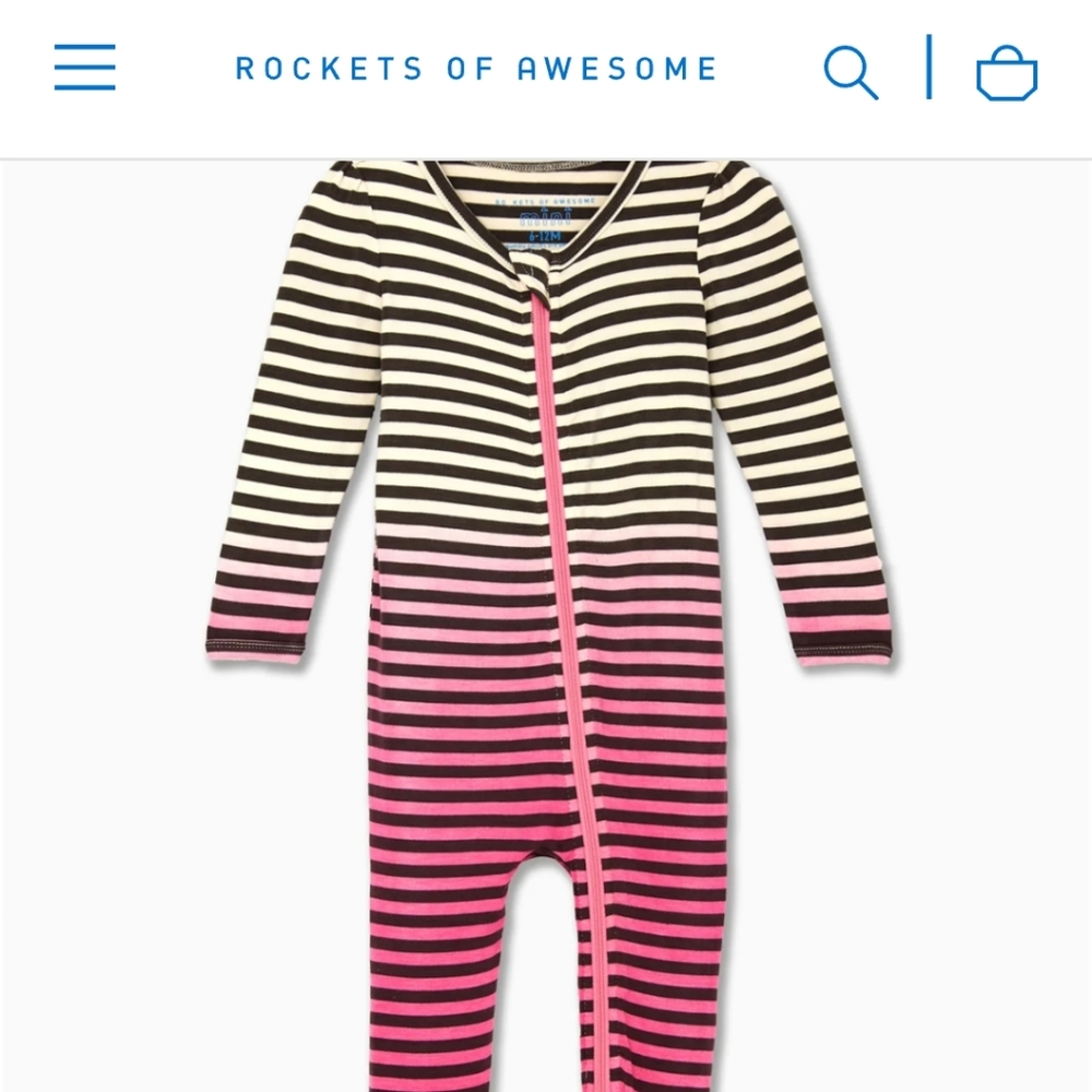 BUNDLE: Rockets of Awesome Bamboo Footie Pajamas 6-12 & 12-18 month sets